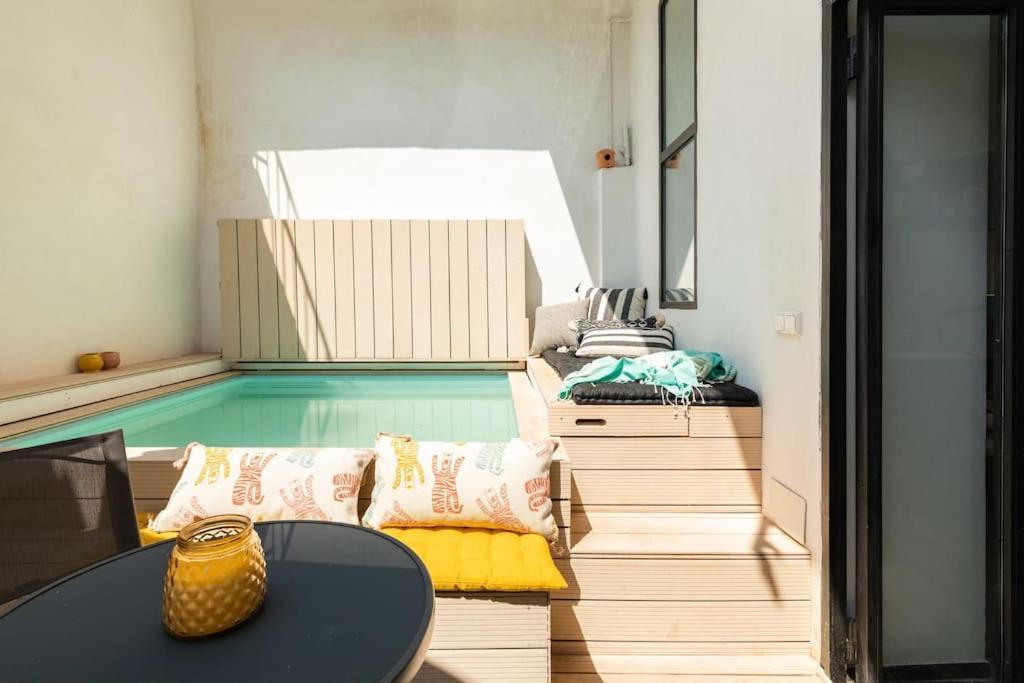 Ferienwohnung Cozy Loft Patio+Pool +Wifi Valencia Exterior foto